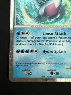 Pokemon TCG Lugia SL7 Shiny Holo Rare Call of Legends Edition NM #SL7 - Image 5