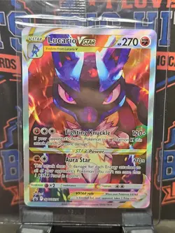 Pokemon TCG Lucario VSTAR SEALED PROMO SWSH291 Rare Holo (INV-3) - Image 1