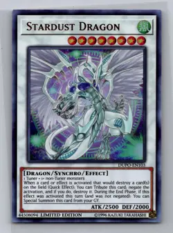 Stardust Dragon DUPO-EN103 Ultra Rare Duel Power Yu-Gi-Oh Limited Near Mint - Image 1