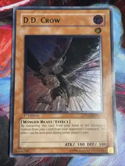 Yu-Gi-Oh! D.D. Crow (1st Edition) Strike Of Neos Ultimate Rare - Image 1