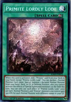 Yu-Gi-Oh Primite Lordly Lode (Secret Rare) RA05-EN072 1st Edition Secret Rare NM - Image 1