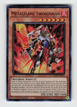 Metalflame Swordsman SUDA-EN014 1st Edition Supreme Darkness Yu-Gi-Oh NM - Image 1