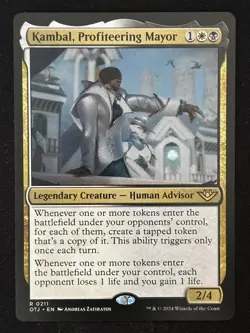 1x MTG Kambal, Profiteering Mayor - Outlaws of Thunder Junction (OTJ) #211 - Image 1