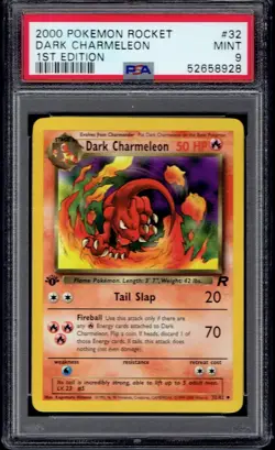 2000 Pokemon Dark Charmeleon 1st Edition 32/82 PSA 9 (Team Rocket) - Image 1