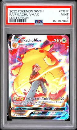 Pikachu Vmax TG17/TG30 Lost Origin Pokemon PSA 9 - Image 1