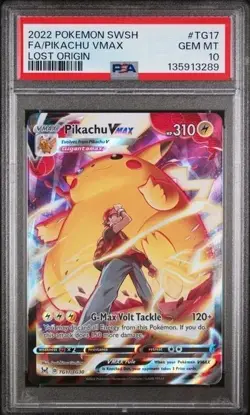 Pikachu Vmax TG17/TG30 PSA 10 - Lost Origin - Pokemon Card - Image 1