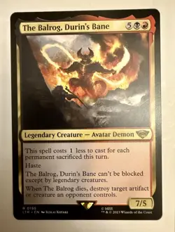 MTG The Balrog, Durin's Bane - The Lord of the Rings #195 - Image 1