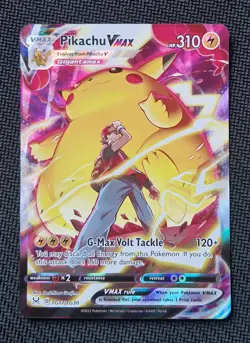 Pokemon Cards Pikachu VMAX TG17/TG30 Lost Origin (Light Crease on back) - Image 2