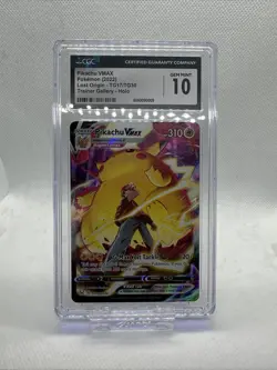 2022 POKEMON LOST ORIGIN TRAINER GALLERY PIKACHU VMAX TG17/TG30 CGC 10 GEM MINT - Image 1