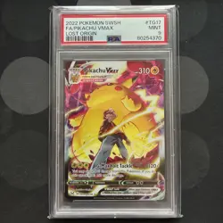 PSA 9 Pikachu Vmax TG17/TG30 Lost Origin Trainer Gallery POKEMON - Image 1