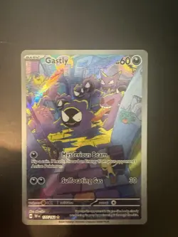 Pokemon TCG Gastly 177/162 Temporal Forces Holo Illustration Rare Card - Image 1