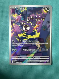 Pokemon TCG Gastly Temporal Forces Illustration Rare Card 177/162 - Image 1