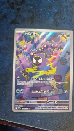 Pokemon TCG Gastly Temporal Forces Illustration Rare Card 177/162 - Image 1