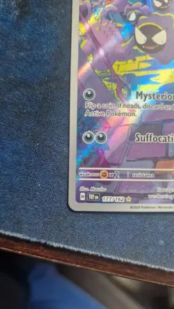 Pokemon TCG Gastly Temporal Forces Illustration Rare Card 177/162 - Image 2