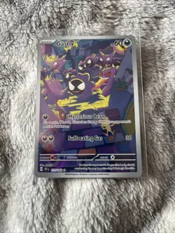 Pokemon TCG Gastly Temporal Forces Illustration Rare Card 177/162 - Image 1