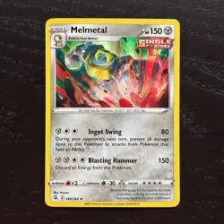Melmetal 189/264 Pokemon Fusion Strike Sword & Shield Holo Rare Card NM - Image 1