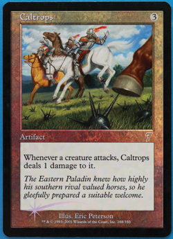 Caltrops FOIL 7th Edition PLD Artifact Uncommon MAGIC CARD (ID# 497963) ABUGames - Image 1