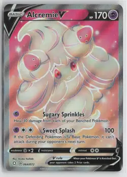 Alcremie V 064/072 Ultra Rare Shining Fates Pokemon NM - Image 1