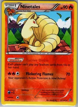Ninetales 21/160 Reverse Holo XY - Primal Clash - Pokemon Card - NM - Image 1