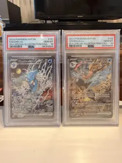 PSA 10 Kingdra #131 SVP & Greninja #132 SVP Sequential Set Gem Mint Pokemon TCG - Image 1