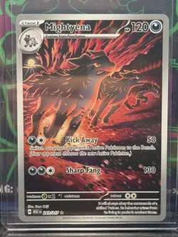 Pokemon TCG Mightyena 243/217 Paldean Fates Shiny Rare Holo ENG Stage 1 - Image 1