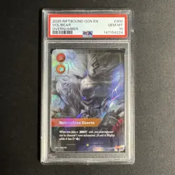 PSA 10 2025 RIFTBOUND ORIGINS OVERNUMBER #300 VOLIBEAR RELENTLESS STORM - Image 1