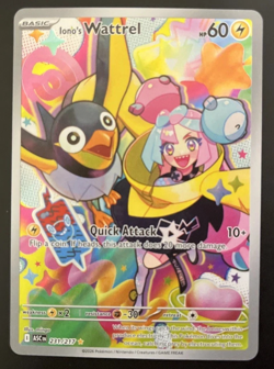Ionos Wattrel 231/217 Ascended Heroes Illustration Rare Pokemon Card NM - Image 1