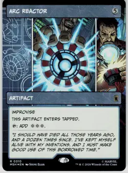 Arc Reactor Borderless Foil 310 Marvel Super Heroes Magic the Gathering - Image 1