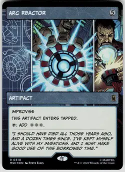 Arc Reactor Borderless Foil 310 Marvel Super Heroes Magic the Gathering - Image 1