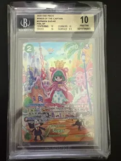 One Piece Card Game Wings of the Captain Sugar OP04-024 Foil SP BGS 10 (EN) - Image 1