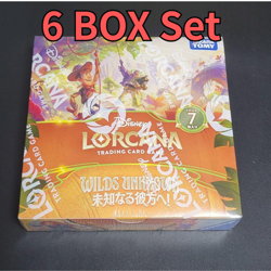 Set of 6 Disney LORCANA TCG WILDS UNKNOWN Booster Box Japanese - Image 1