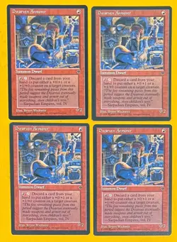 MTG DWARVEN ARMORER (x4) Fallen Empires (OldManMTG 010-462) - Image 1