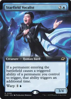 Starfield Vocalist (Extended Art) Edge of Eternities Regular - NM #328 MTG EOE - Image 1
