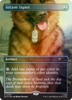 Mtg Carte Magic Secret Lair Fallout Greet the Dog FOIL Sealed English In Hand - Image 5