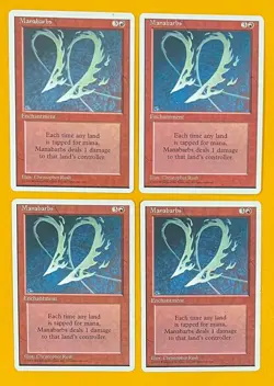 MTG MANABARBS (x4) 4th Edition (OldManMTG 009-848) - Image 1