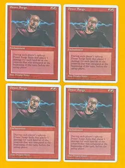 MTG POWER SURGE (x4) 4th Edition (OldManMTG 009-861) - Image 1