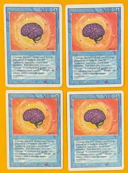 MTG SLEIGHT OF MIND (x4) Revised (OldManMTG 011-488) - Image 1