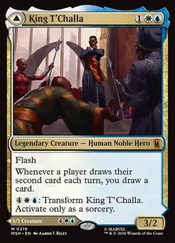 King T'Challa // Black Panther, Hope Enduring 219 Marvel Super Heroes MTG MSH - Image 1