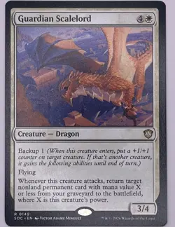 Guardian Scalelord 149, Rare MTG Commander: Secrets of Strixhaven SOC (Regular) - Image 1