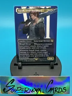 Squall, SeeD Mercenary (Borderless) MTG Final Fantasy Regular 0402 - Image 1
