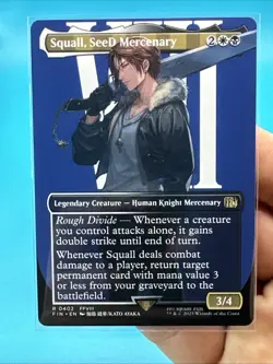 Squall, SeeD Mercenary (Borderless) MTG Final Fantasy Regular 0402 - Image 2