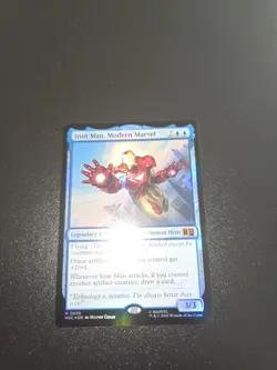 Iron Man, Modern Marvel 830 Foil Marvel Super Heroes MSC MTG Magic The Gathering - Image 4