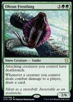 MTG Ohran Frostfang, Light Play, English Commander 2019 - Image 1