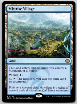 Mistrise Village 261 Rare Tarkir: Dragonstorm Magic: The Gathering Near Mint - Image 1