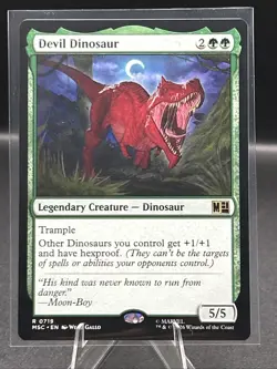 Devil Dinosaur Commander: Marvel Super Heroes Regular MTG 0719 LP - Image 1