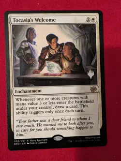 Tocasia's welcome Promo Regular R NM The brothers war MTG - Image 1