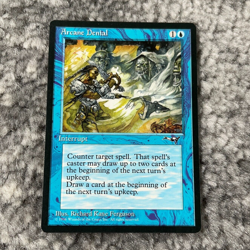 Arcane Denial MTG Alliances Magic The Gathering Sword Common Moderate Play MP - Image 1