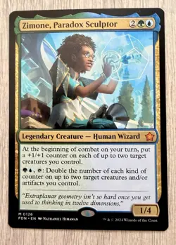 MTG Zimone Paradox Sculptor NM Magic Foundations FDN #0126 Mythic Non-Foil - Image 1