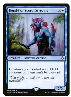 1x MTG Herald of Secrets Streams - Ixalan Rare! NM Mint - Image 1