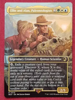 Magic The Gathering JURASSIC WORLD ELLIE AND ALAN PALEONTOLOGISTS MTG - Image 1